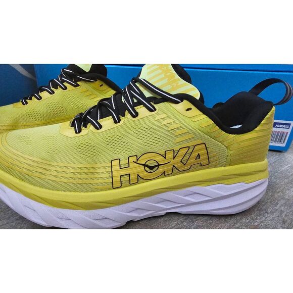 HOKA ONE ONE  Men\'s Bondi 6 Citrus Anthracite size 9 New in box